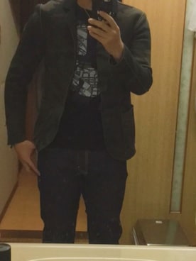 「HYDROGEN（ハイドロゲン）のアイテム（ジャケット/アウター、その他）」を使った、きい🔑さん（メンズ・175cm）の冬コーディネート