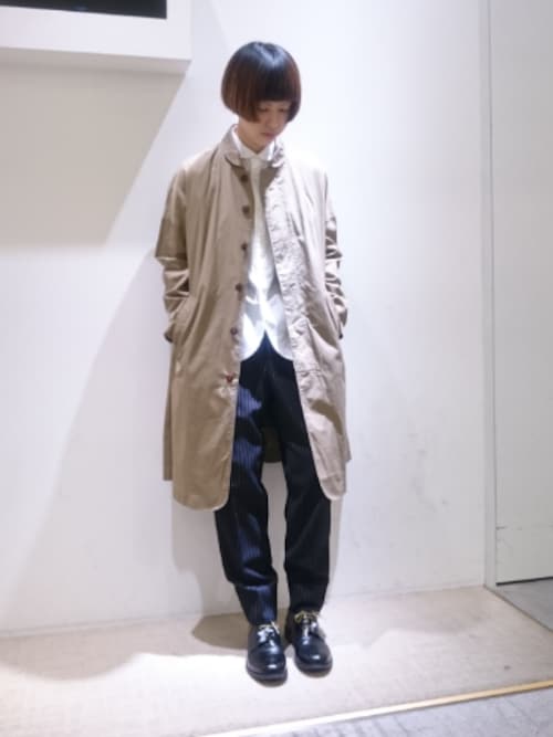 Zume Frapboisのステンカラーコートを使ったコーディネート Wear