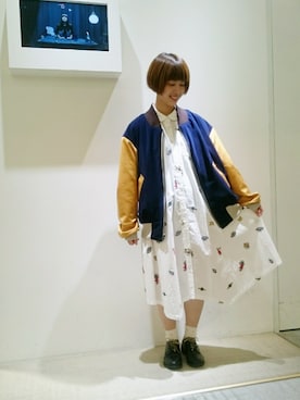 「FRAPBOIS（フラボア）のアイテム（ジャケット/アウター）」を使った、zumeさん（レディース・160cm）の秋コーディネート