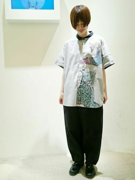 「FRAPBOIS（フラボア）のアイテム（パンツ）」を使った、zumeさん（レディース・160cm）の春コーディネート