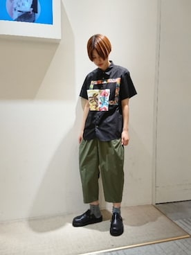 「FRAPBOIS（フラボア）のアイテム」を使った、zumeさん（レディース・160cm）の夏コーディネート