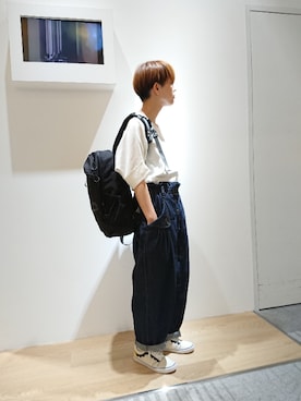 「FRAPBOIS（フラボア）のアイテム」を使った、zumeさん（レディース・160cm）の夏コーディネート