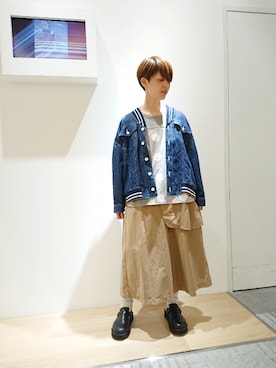 「FRAPBOIS half」｜zumeさん（レディース・160cm）の夏コーディネート