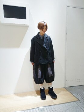 「FRAPBOIS（フラボア）のアイテム（その他アウター）」を使った、zumeさん（レディース・160cm）の秋コーディネート