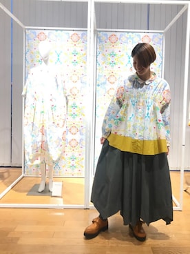 「FRAPBOIS（フラボア）のアイテム（パンツ）」を使った、zumeさん（レディース・160cm）の冬コーディネート