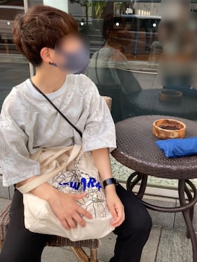 「ボタニカル」｜「アイテム（アクセサリー）」を使った、monoton🖍さん（レディース・159cm）の夏コーディネート