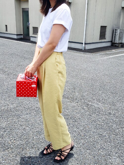 新品タグ付き IENA スラブツイル テーパードパンツ ナチュラル 40 イエナ ライトデザインスラックス（スラックス）｜IENA（イエナ）の通販