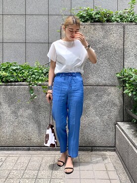 YAMAGATA_172cmさん（レディース・172cm）の夏コーディネート