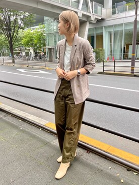 YAMAGATA_172cmさん（レディース・172cm）の秋コーディネート