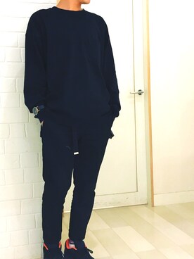 「NIKE Air Flightのアイテム」を使った、はさん（メンズ・177cm）の秋コーディネート