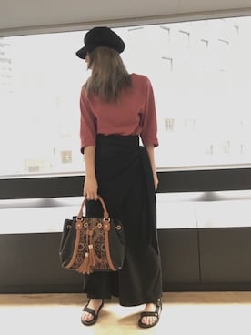 「アイテム（キャスケット）」を使った、amorousinsenseさん（レディース・168cm）の夏コーディネート