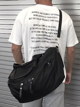 「アイテム（ボストンバッグ）」を使った、amorousinsenseさん（メンズ・183cm）の夏コーディネート