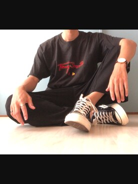 「アイテム（腕時計、ブラウン系）」を使った、Rikuさん（メンズ・173cm）の秋コーディネート