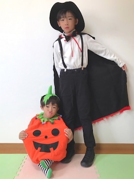 「Trick or Treat」｜RiY☺︎さん（キッズ・131cm）の秋コーディネート
