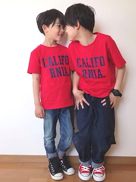 「S&H（エスアンドエイチ）のアイテム」を使った、RiY☺︎さん（キッズ・136cm）の春コーディネート