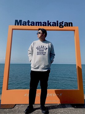 「united arrows」｜「アイテム（スウェット）」を使った、_kazkun_さん（メンズ・174cm）の秋コーディネート