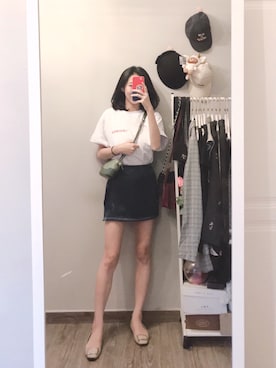 「搭配」｜「アイテム（トップス）」を使った、VaniLamさん（レディース・158cm）の夏コーディネート