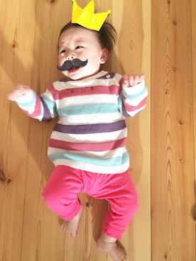 hanaさん（キッズ・70cm）の秋コーディネート