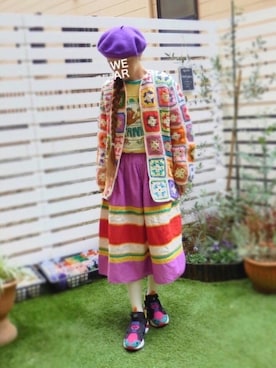 「One deux boo（ワンドゥーブー）のアイテム（トップス）」を使った、ohanaさん（レディース・161cm）の春コーディネート