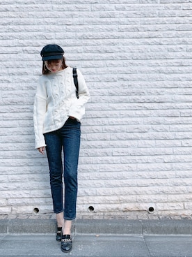 「DHOLIC（ディーホリック）のアイテム（ボディバッグ/ウエストポーチ）」を使った、MASAEさん（レディース・168cm）の秋コーディネート