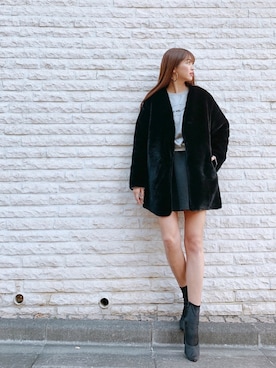 「Vicente（ヴィセンテ）のアイテム（その他アウター）」を使った、MASAEさん（レディース・168cm）の秋コーディネート