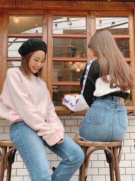 「RVCA（ルーカ）のアイテム（ハンチング/ベレー帽）」を使った、MASAEさん（レディース・168cm）の冬コーディネート