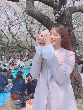 「ROYAL PARTY（ロイヤルパーティー）のアイテム（その他アウター）」を使った、MASAEさん（レディース・168cm）の春コーディネート