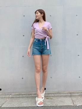「Vicente（ヴィセンテ）のアイテム」を使った、MASAEさん（レディース・168cm）の夏コーディネート