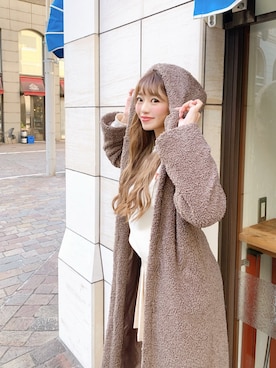 「ROYAL PARTY（ロイヤルパーティー）のアイテム（その他アウター）」を使った、MASAEさん（レディース・168cm）の冬コーディネート