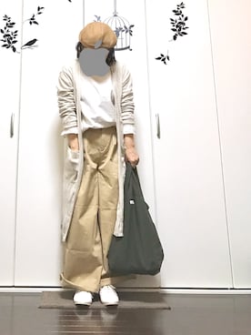 「ロングカーディガン」｜hanaさん（レディース・154cm・50代）の春コーディネート
