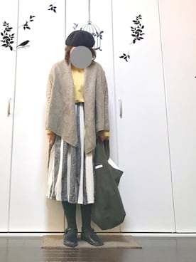 「アイテム（キャップ）」を使った、hanaさん（レディース・154cm・50代）の秋コーディネート