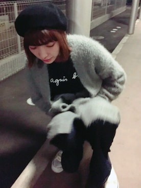 「スプリングSENSEOFPLACE」｜「アイテム（その他アウター）」を使った、meguro.さん（レディース・168cm）の春コーディネート