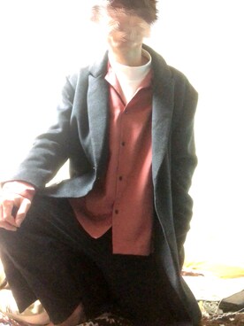 「EMMA CLOTHES（エマクローズ）のアイテム（その他アウター）」を使った、ピノキノさん（メンズ・171cm）の冬コーディネート