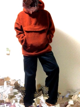 「アイテム（その他トップス、ブラウン系）」を使った、ピノキノさん（メンズ・171cm）の冬コーディネート