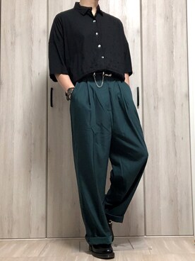 「FEKETE（フェケテ）のアイテム（パンツ）」を使った、KYOUSUKEさん（メンズ・164cm）の夏コーディネート