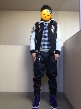 「QUENCHLOUD（クエンチラウド）のアイテム（ジャケット/アウター）」を使った、Ren Saitoさん（メンズ・168cm）の冬コーディネート