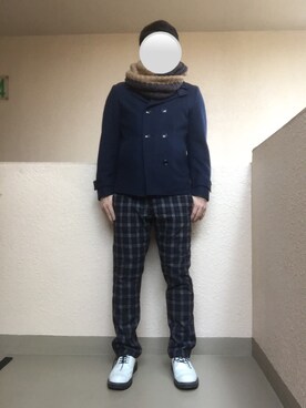 「ウイングチップ」｜「アイテム（その他）」を使った、Ren Saitoさん（メンズ・168cm）の冬コーディネート