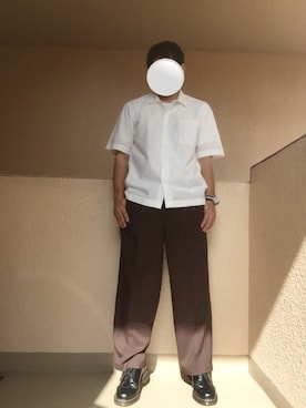 「開襟シャツ」｜Ren Saitoさん（メンズ・168cm）の夏コーディネート