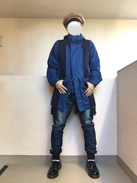 「アイテム（キャスケット）」を使った、Ren Saitoさん（メンズ・168cm）の秋コーディネート