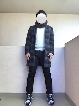 Ren Saitoさん（メンズ・168cm）の冬コーディネート