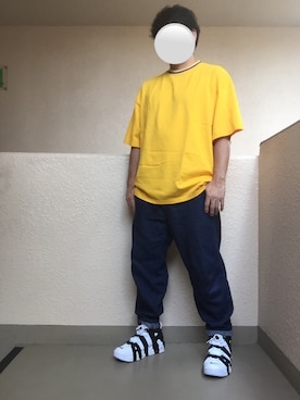 「SHIPS JET BLUE（シップスジェットブルー）のアイテム（デニムパンツ）」を使った、Ren Saitoさん（メンズ・168cm）の夏コーディネート