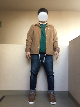 「SEVENDAYS=SUNDAY（セブンデイズサンデイ）のアイテム（スウェット）」を使った、Ren Saitoさん（メンズ・168cm）の冬コーディネート