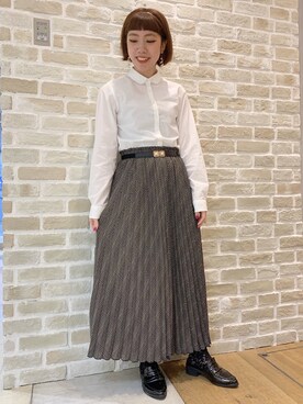 かわの くみこさん（レディース・155cm）の秋コーディネート