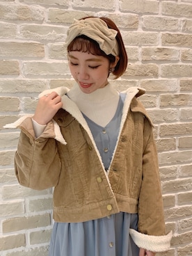 「Gジャン」｜「アイテム（その他アウター）」を使った、かわの くみこさん（レディース・154cm）の秋コーディネート