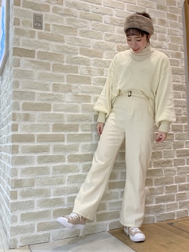 かわの くみこさん（レディース・154cm）の冬コーディネート