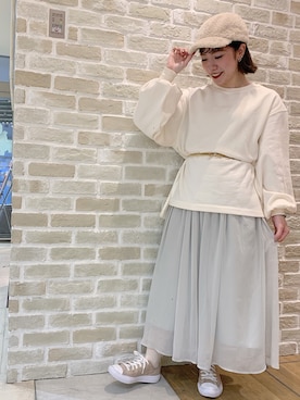 かわの くみこさん（レディース・154cm）の冬コーディネート