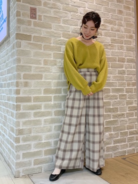 かわの くみこさん（レディース・154cm）の冬コーディネート