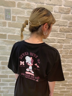 「ミッキー」｜かわの くみこさん（レディース・154cm）の夏コーディネート