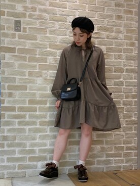 かわの くみこさん（レディース・154cm）の秋コーディネート