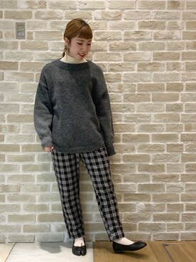 かわの くみこさん（レディース・154cm）の冬コーディネート